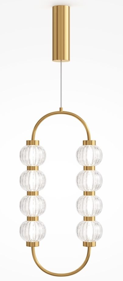 Maytoni Amulet lámpara colgante 1x16 W transparente-oro MOD555PL-L11G3K