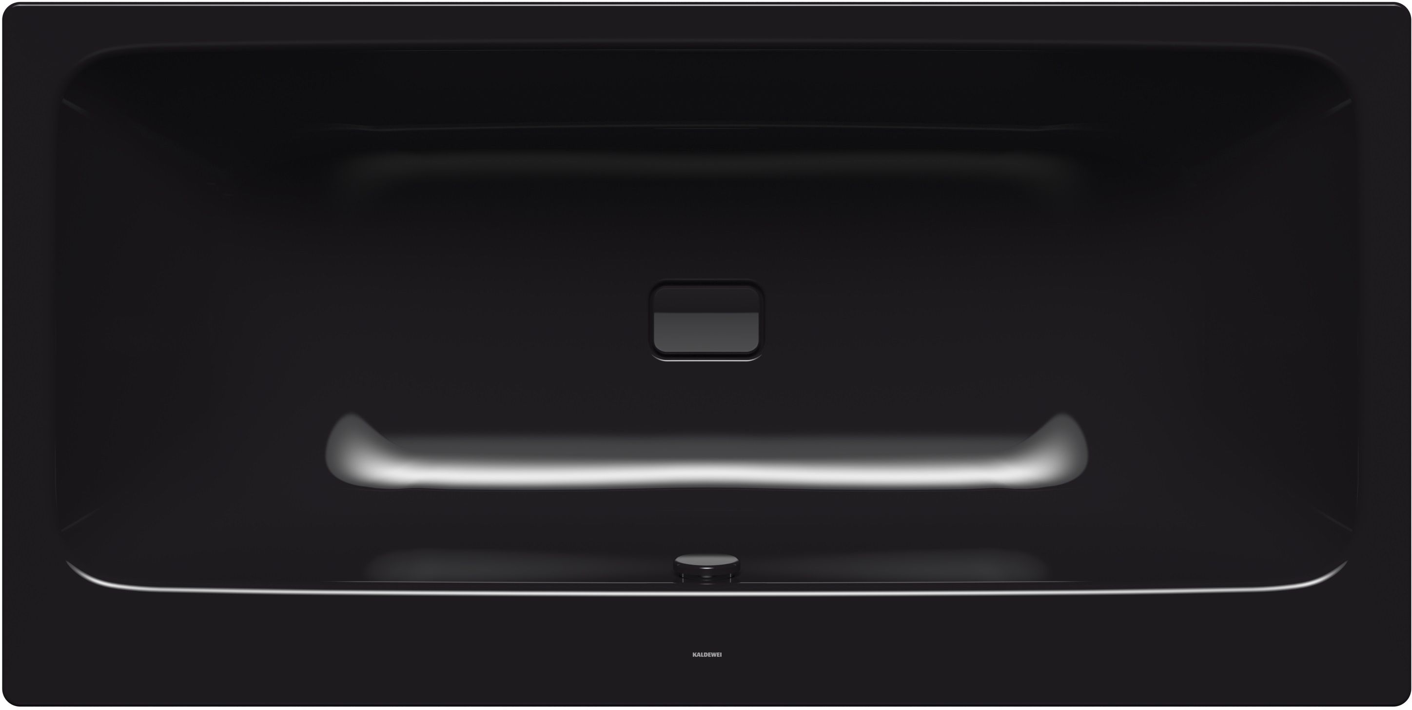 Kaldewei Asymmetric Duo bañera rectangular 170x80 cm negro 274000013701