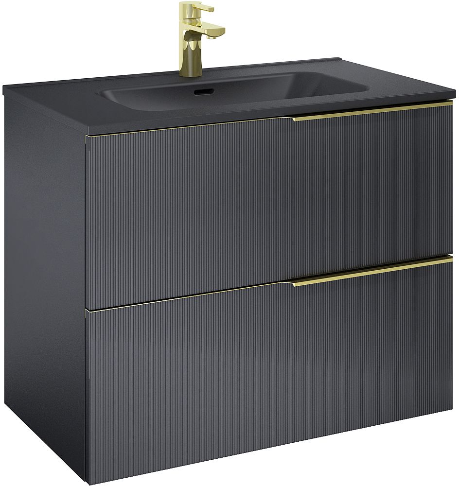Elita Soho armario 80x45.3x63.5 cm suspendido, para lavabo negro RE010804047160