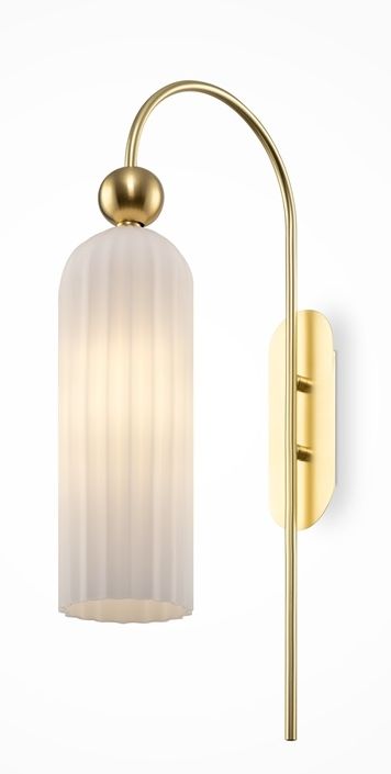 Maytoni Antic lámpara de pared 1x40 W blanco-oro MOD302WL-01W