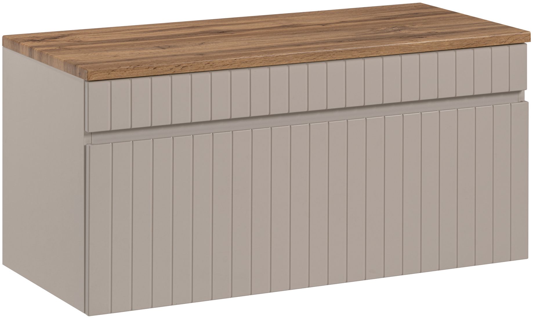 Conjunto armario Comad Iconic Cashmere ICONIC CASHMERE 82-80-D-1S, encimera sobre armario Comad Fiji BLAT 89-80-A OAK COAST EVOKE