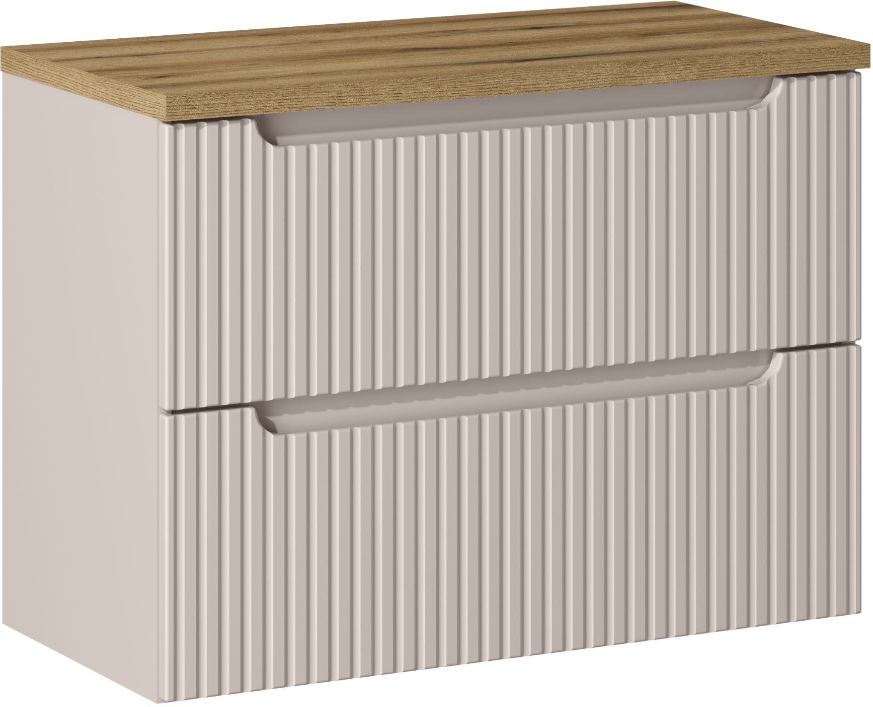 Conjunto armario Comad Nova Cashmere NOVA CASHMERE 82-80-2S, encimera Comad Nova Oak NOVA OAK A 89-80