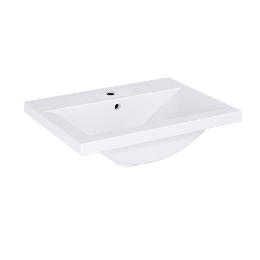 Roca Hebe lavabo 61.5x39.5 cm rectangular para mueble blanco brillante A3272A1000