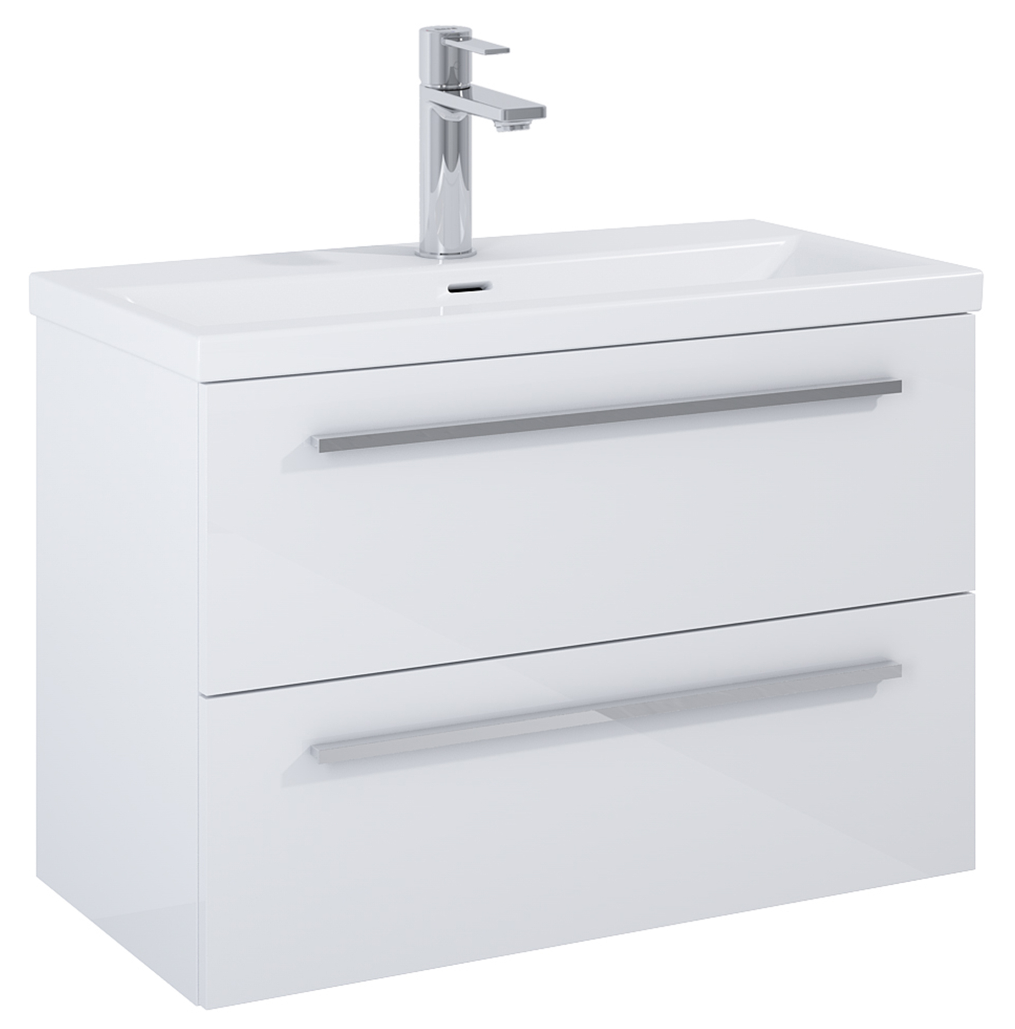 Roca Kwadro armario 79.8x38.4x53 cm suspendido, para lavabo blanco A857970806