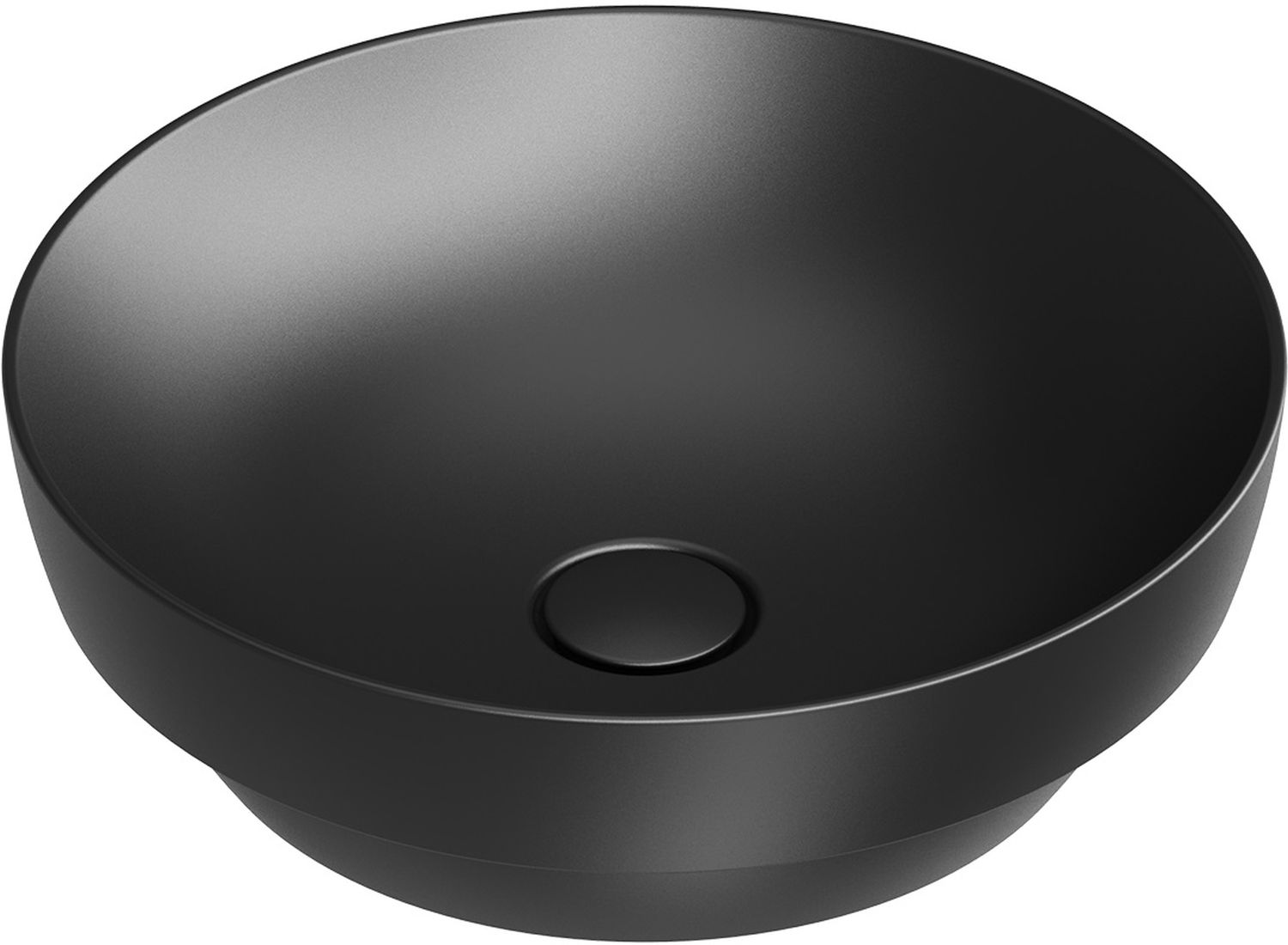 Catalano Sfera lavabo 40x40 cm circular empotrado negro 0524400022