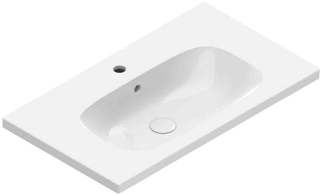 Catalano Alvea lavabo 80x46 cm rectangular para mueble blanco 0620810001