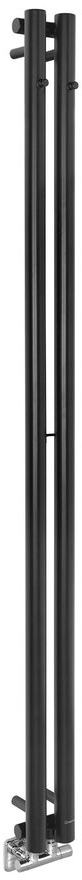 Sapho Pilon radiador de baño decorativo 180x12.2 cm negro IZ124T
