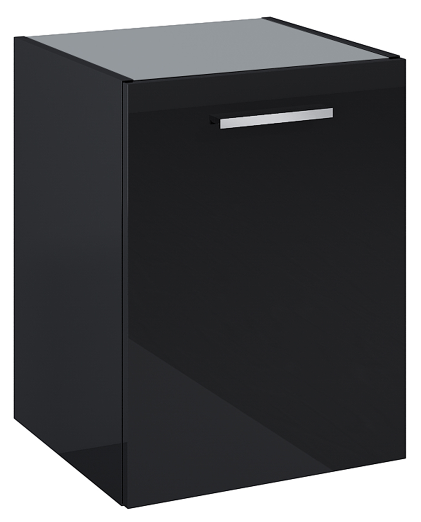 Roca Kwadro armario 39.8x38.4x53 cm suspendido, lateral negro A857974351