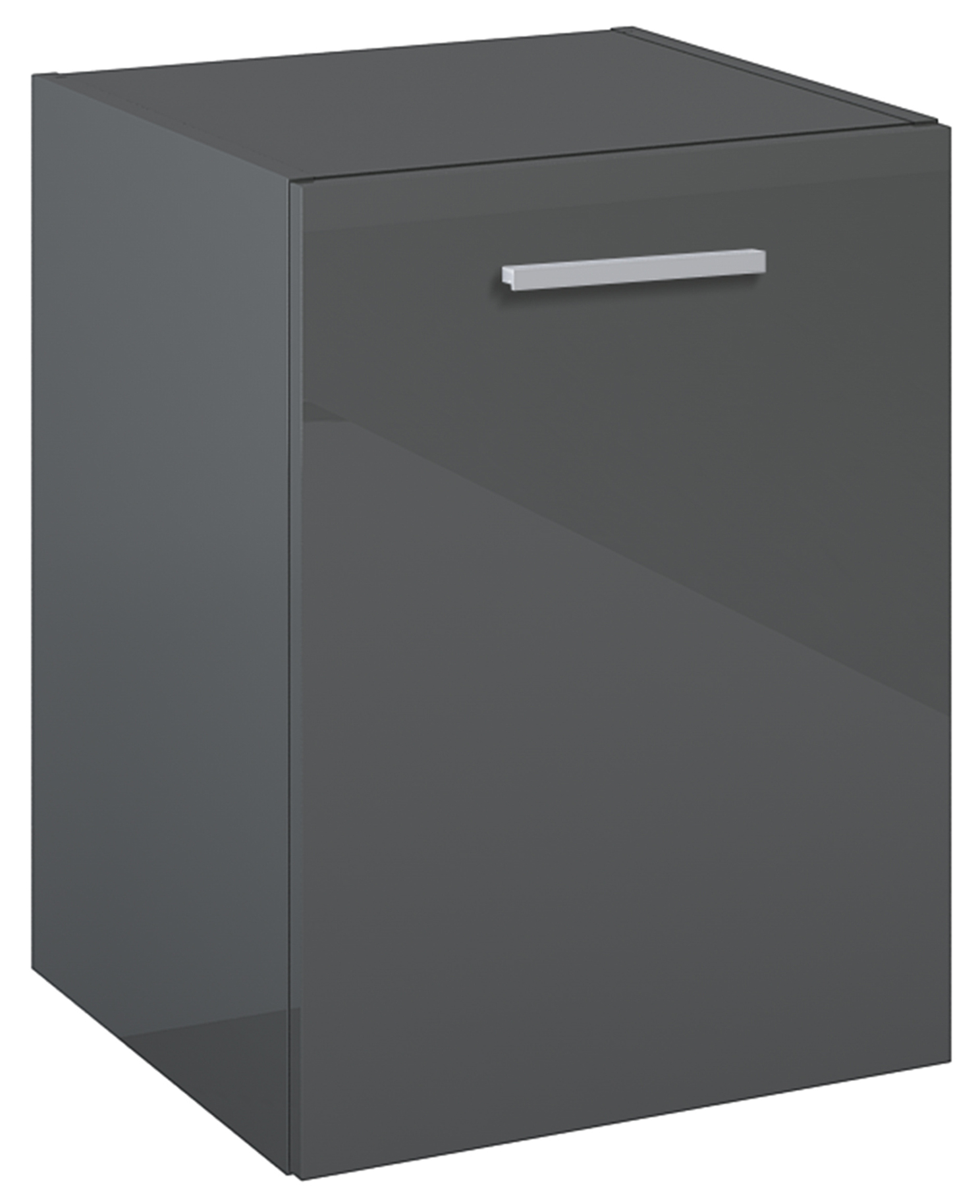 Roca Kwadro armario 39.8x38.4x53 cm suspendido, lateral antracita A857974153