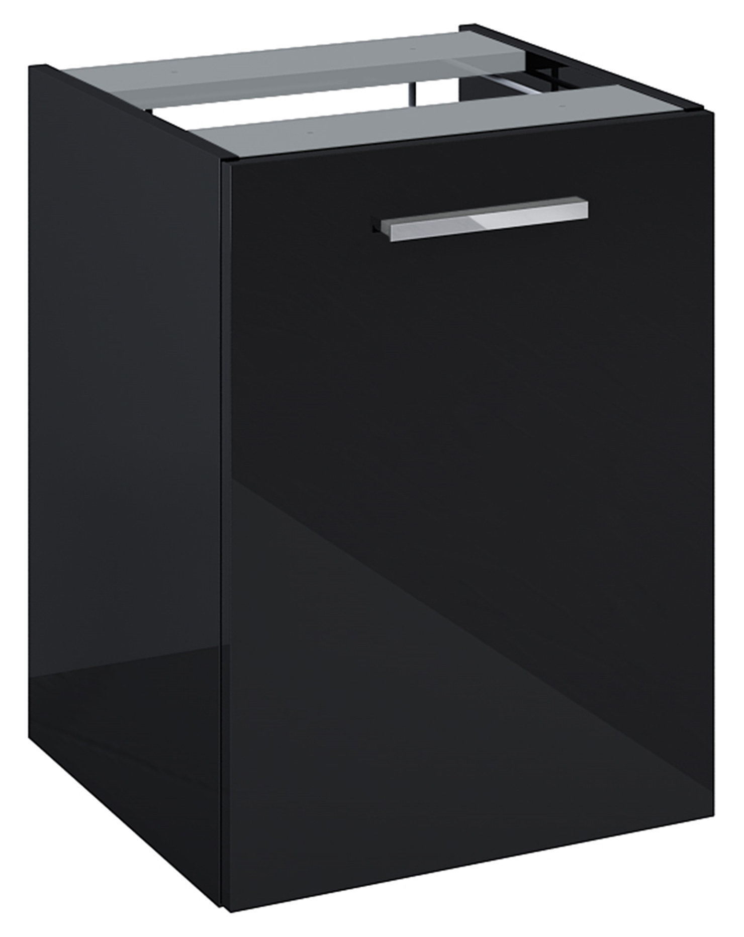 Roca Kwadro armario 39.8x38.4x53 cm suspendido, lateral negro A857973351