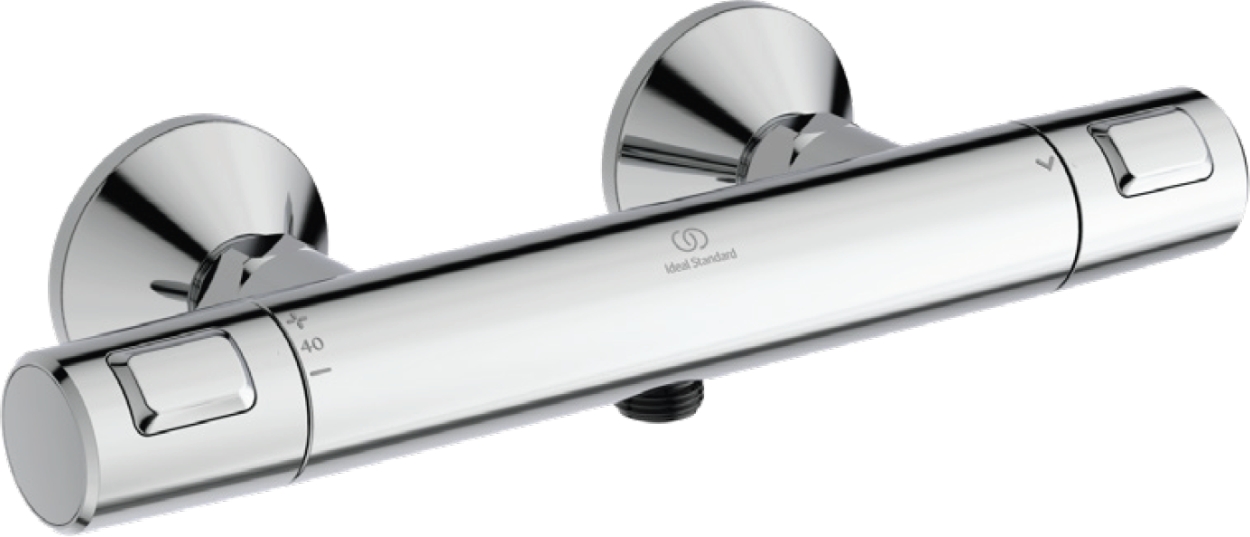 Ideal Standard Ceratherm T25 grifo para ducha a pared con termostato cromo A7201AA