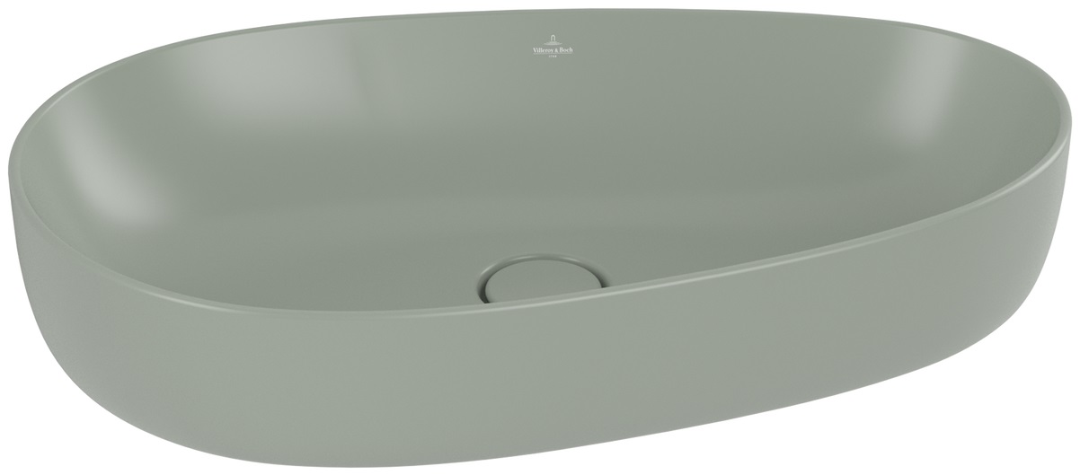 Villeroy & Boch Antao lavabo 65x40 cm oval sobre encimera verde 4A7465R8