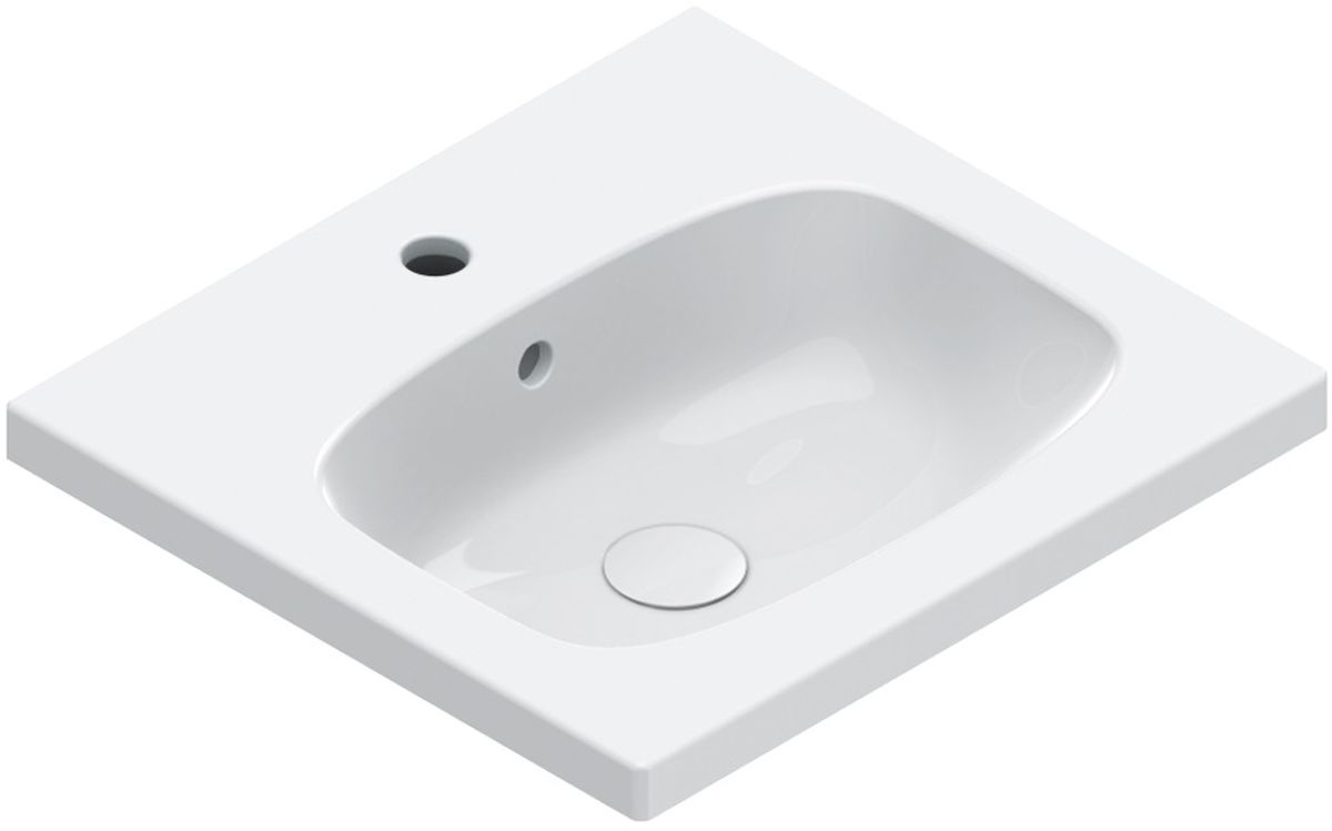 Catalano Alvea lavabo 50x46 cm rectangular clásico-para mueble blanco 0620501001