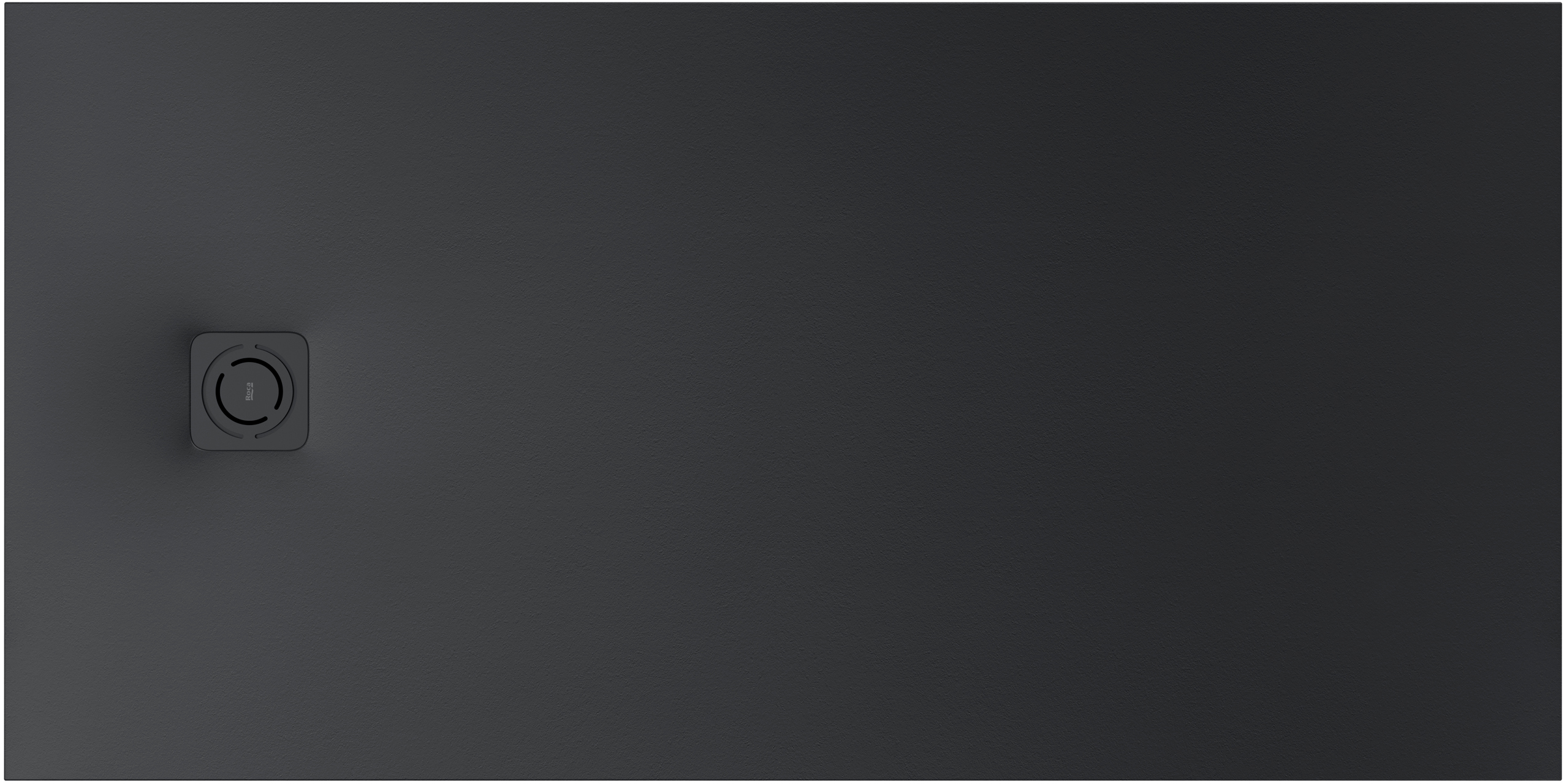 Roca Magma plato de ducha rectangular 170x90 cm negro APE016A438403400