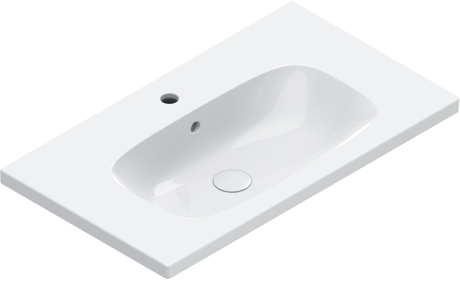 Catalano Alvea lavabo 80x46 cm rectangular clásico-para mueble blanco 0620811001