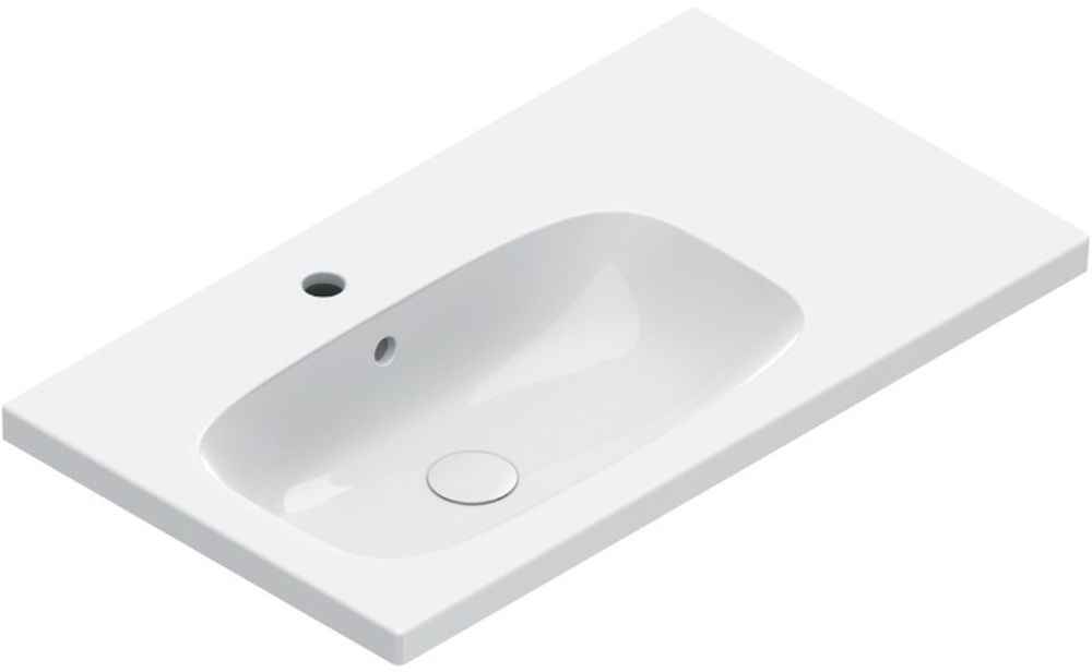 Catalano Alvea lavabo 80x46 cm rectangular clásico-para mueble blanco 0620841001