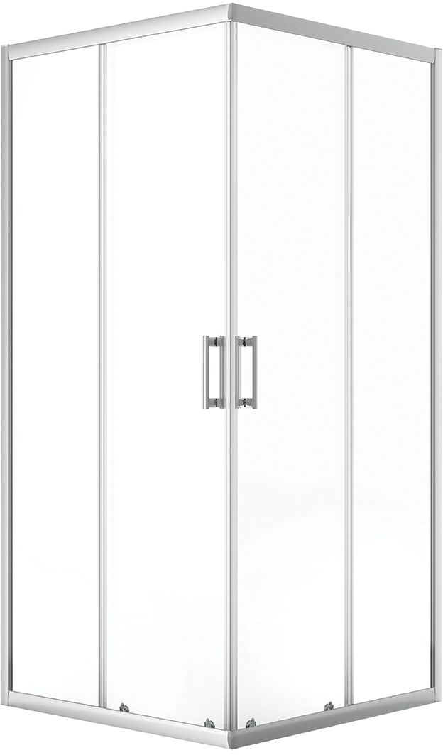 Laveo Bresso cabina de ducha 90x90 cm cromo brillo/vidrio transparente JKD096K