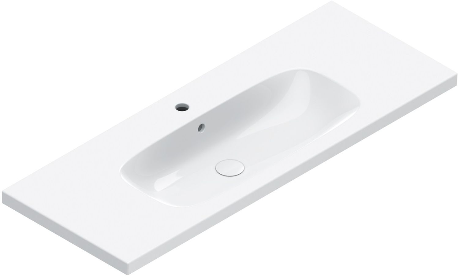 Catalano Alvea lavabo 120x46 cm rectangular clásico-para mueble blanco 0621211001