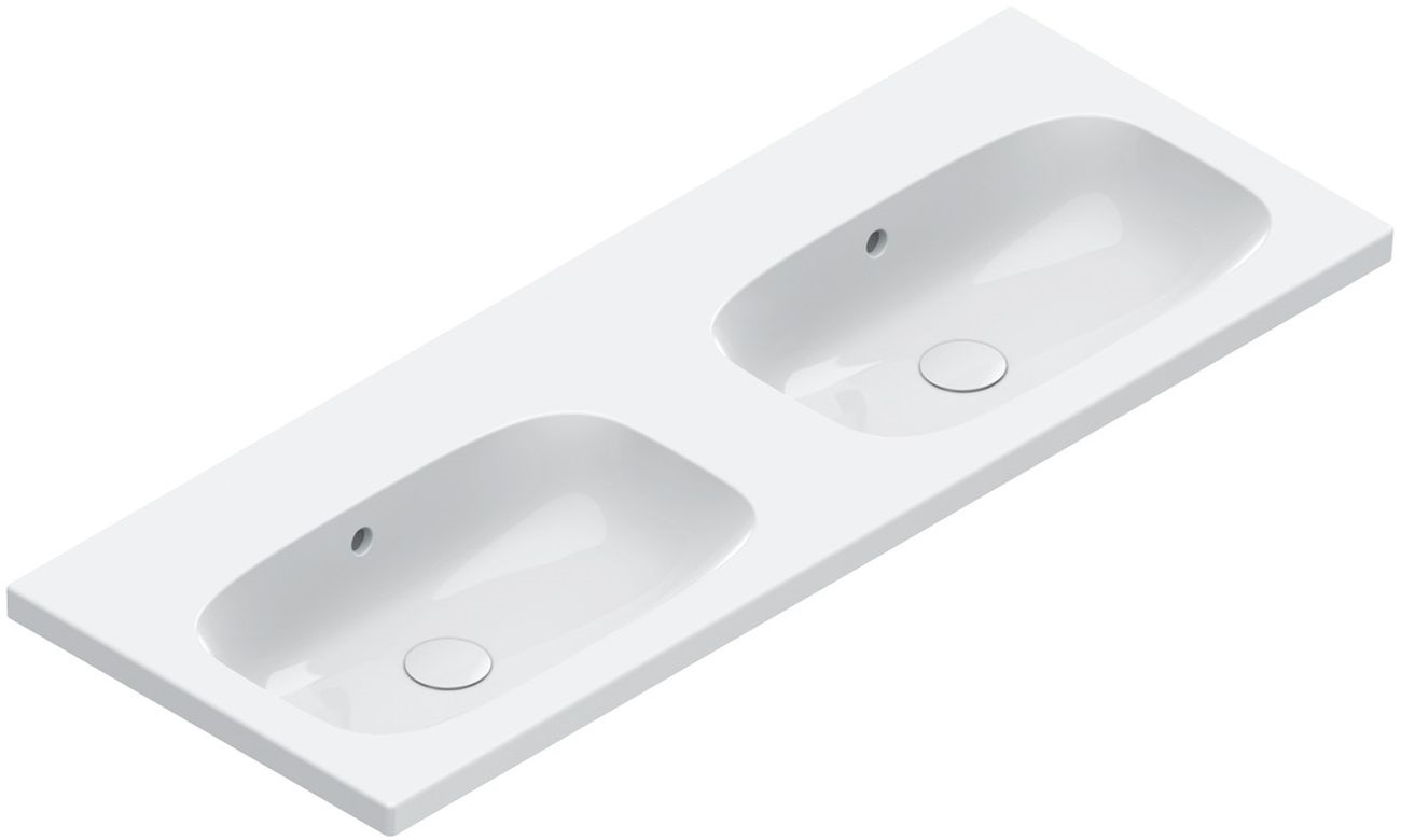 Catalano Alvea lavabo 120x46 cm rectangular clásico-para mueble blanco 0621220001