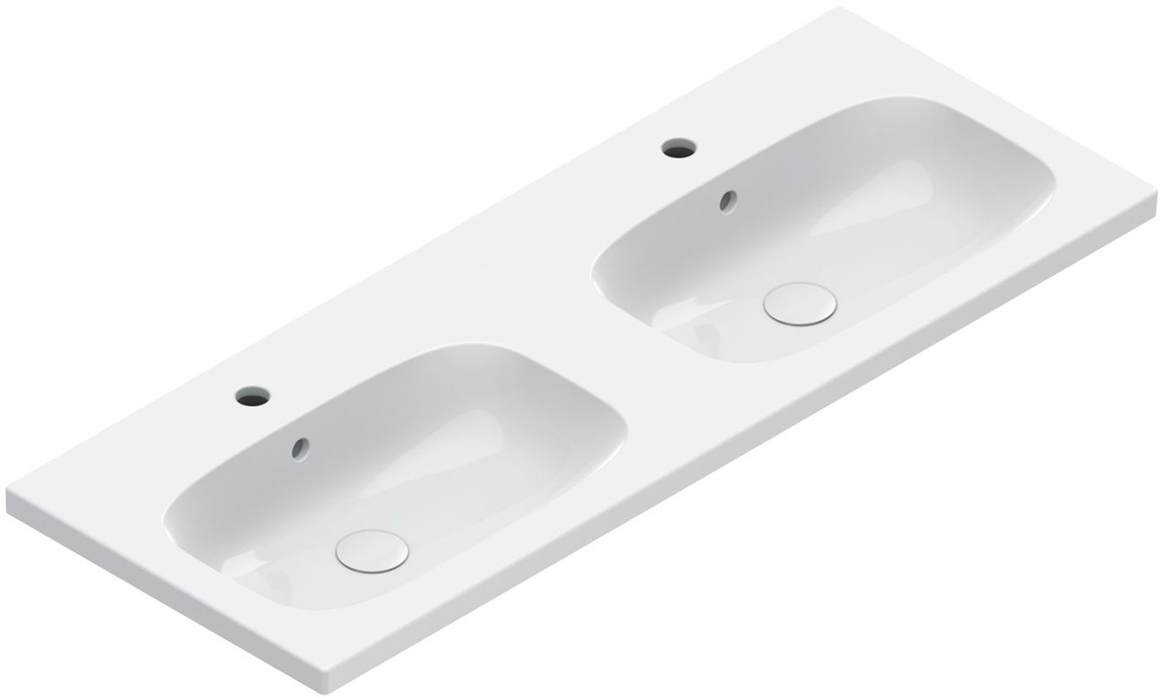 Catalano Alvea lavabo 120x46 cm rectangular clásico-para mueble blanco 0621222001