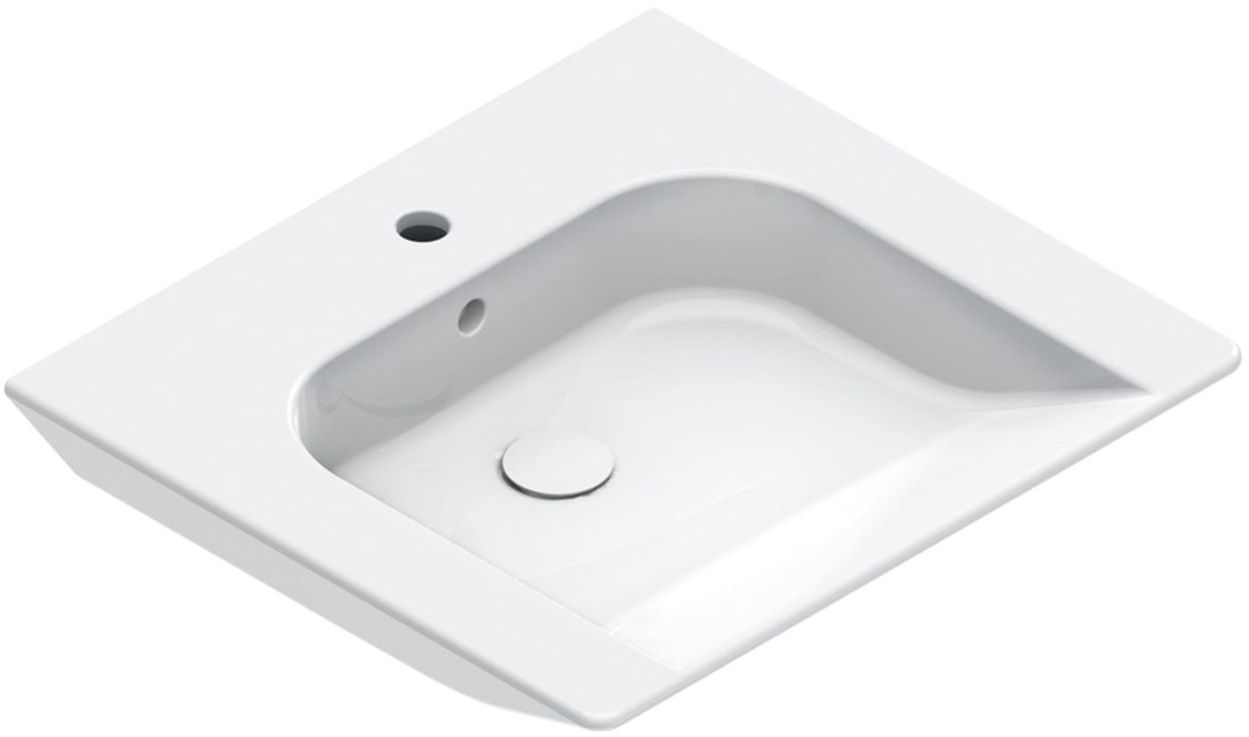 Catalano Comfort lavabo 60x55 cm rectangular clásico blanco brillante 0920601001