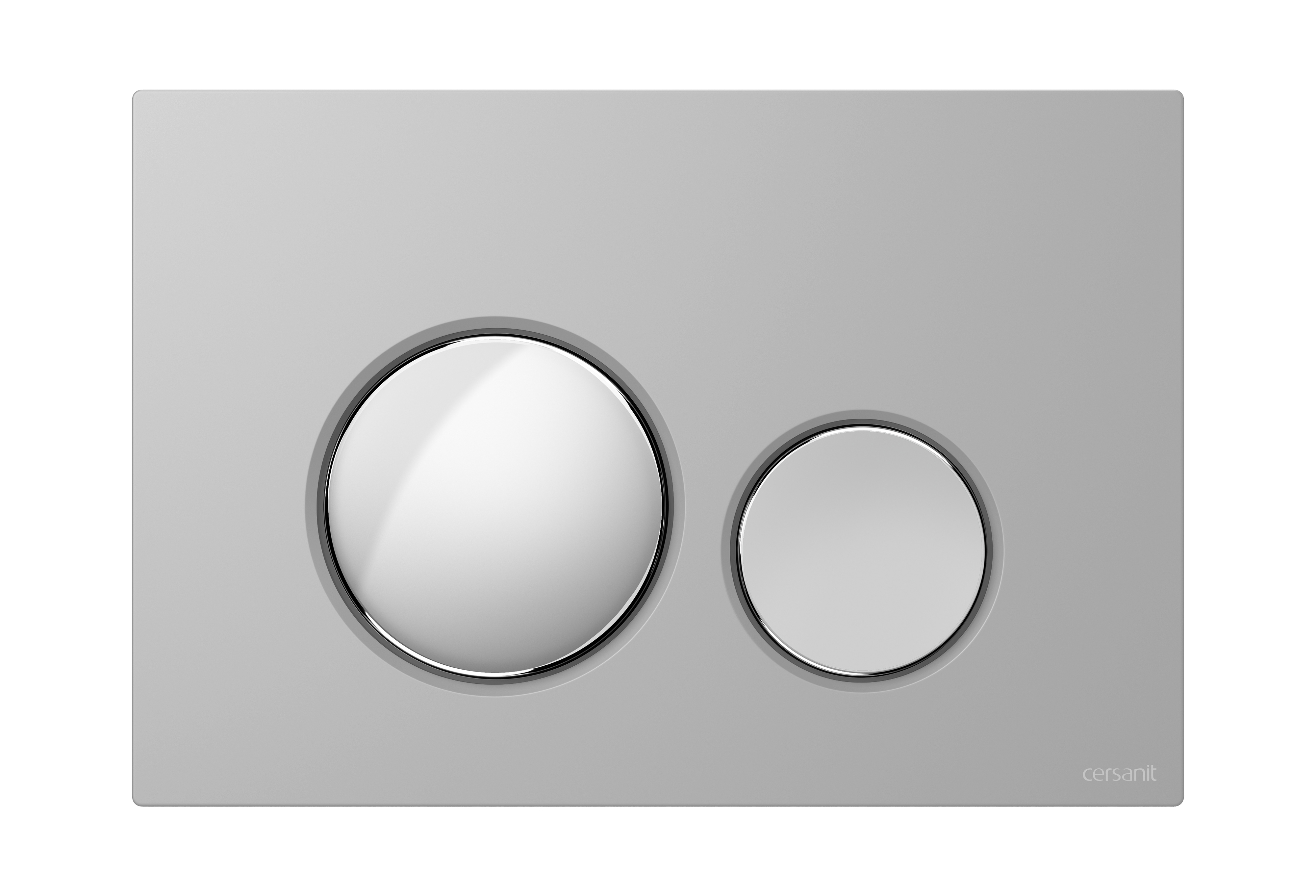 Cersanit Luna botón de descarga para WC cromo brillante-cromo mate K97-0571