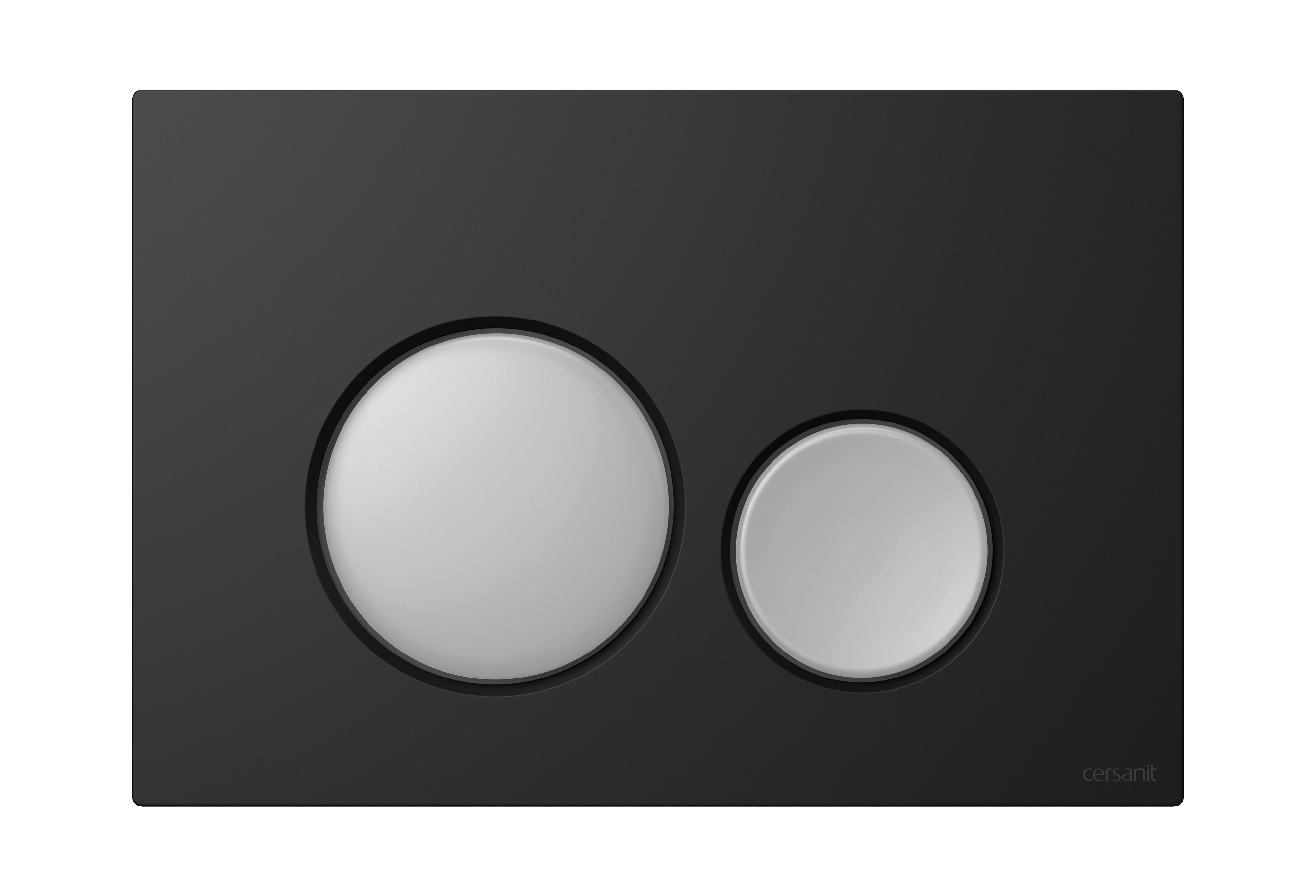 Cersanit Luna botón de descarga para WC cromo mate-negro K97-0408