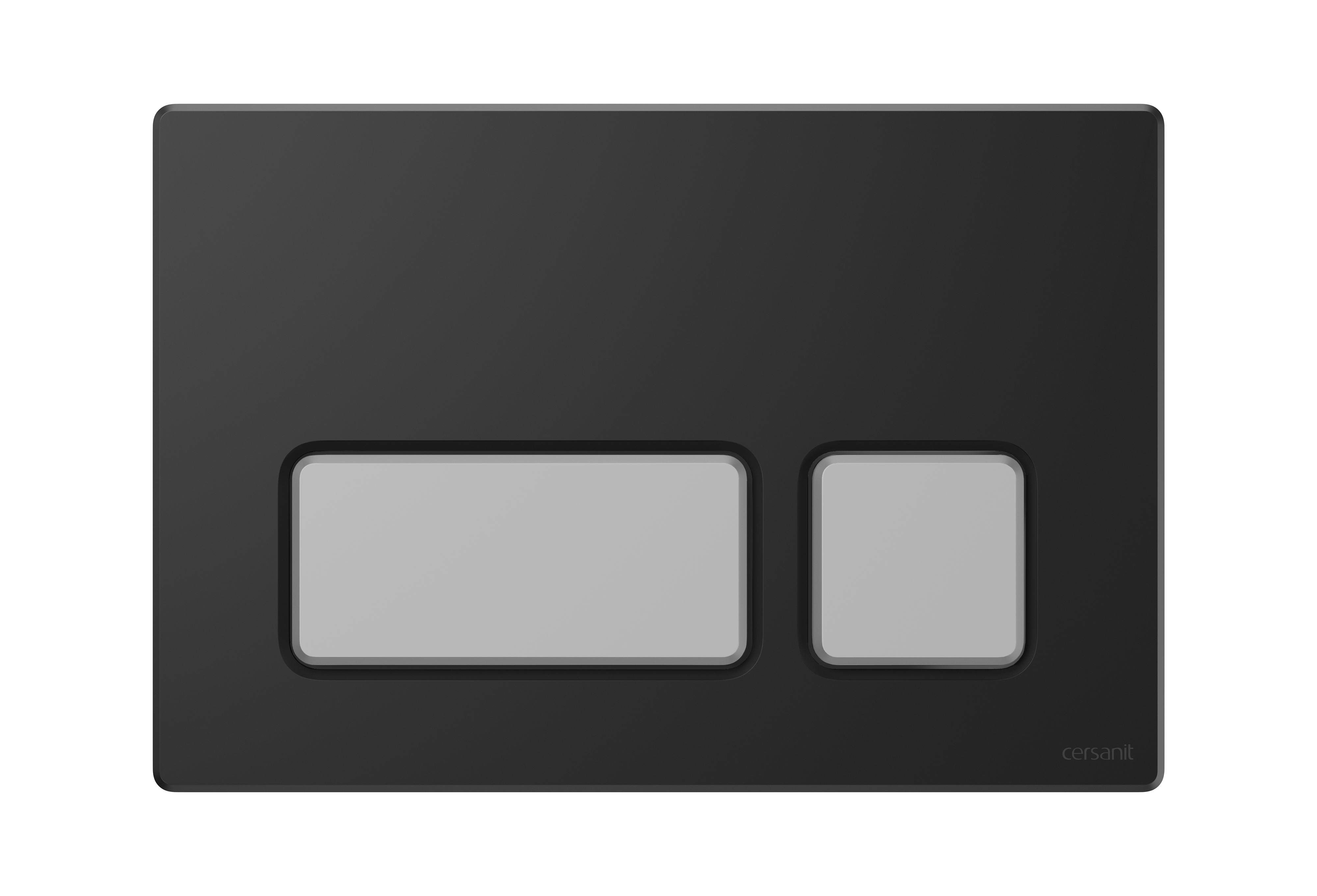 Cersanit Block botón de descarga para WC cromo mate-negro K97-0398