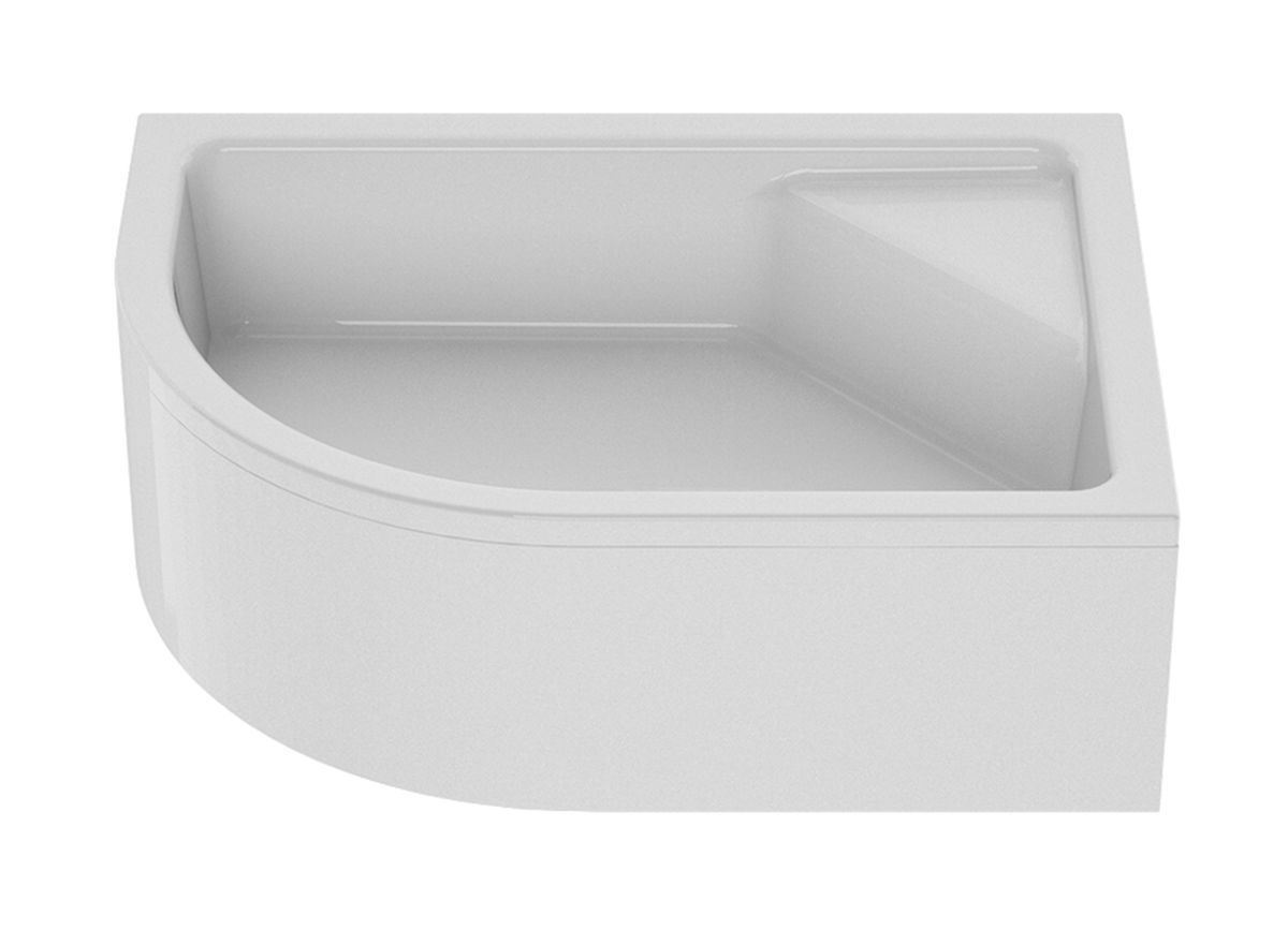 New Trendy New Maxima plato de ducha semicircular 120x85 cm blanco B-0378