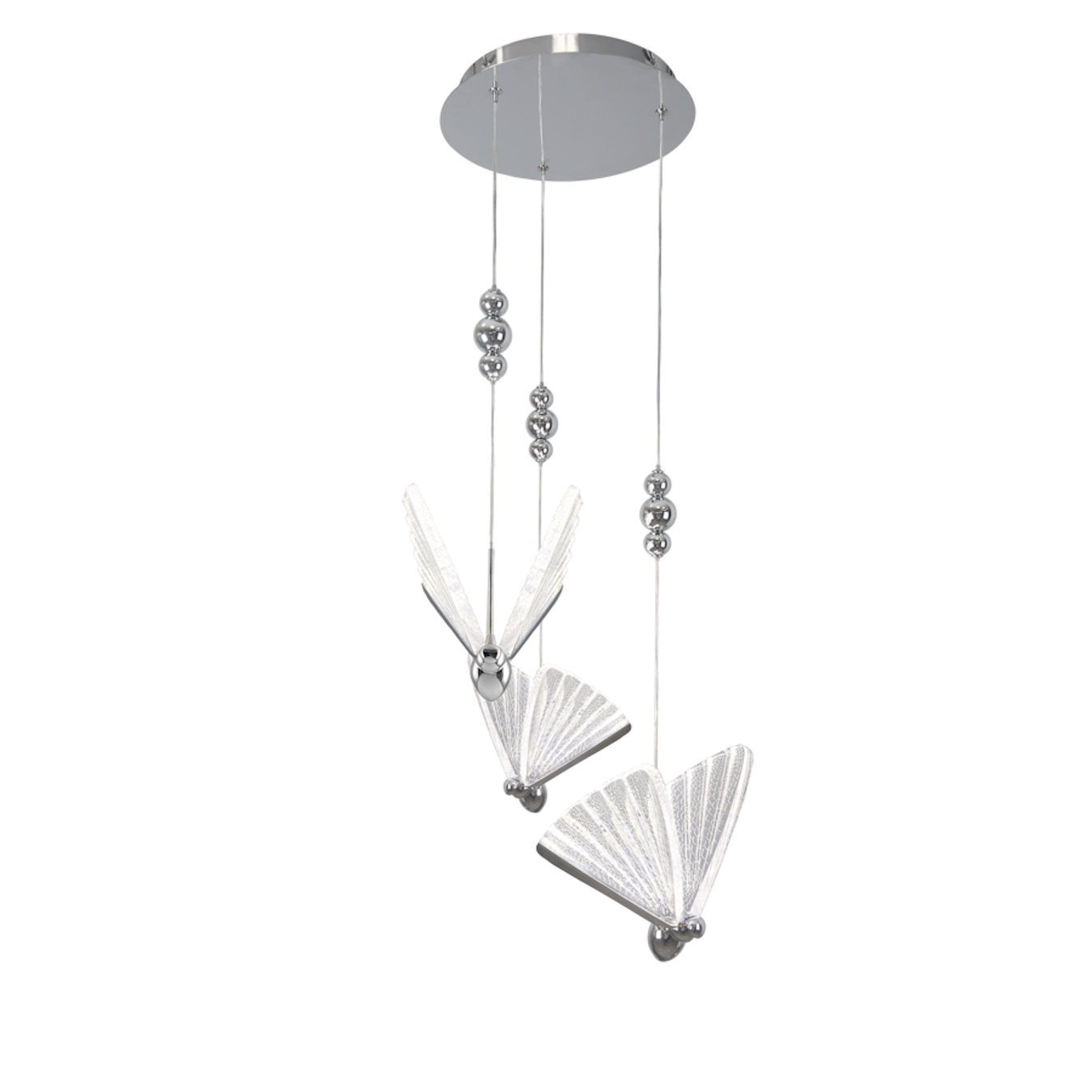Light Prestige Mariposa lámpara colgante 3x24 W cromo LP17153PCH