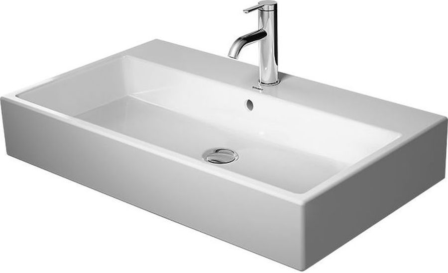Duravit Vero Air lavabo 80x47 cm rectangular clásico-para mueble blanco 2350800060