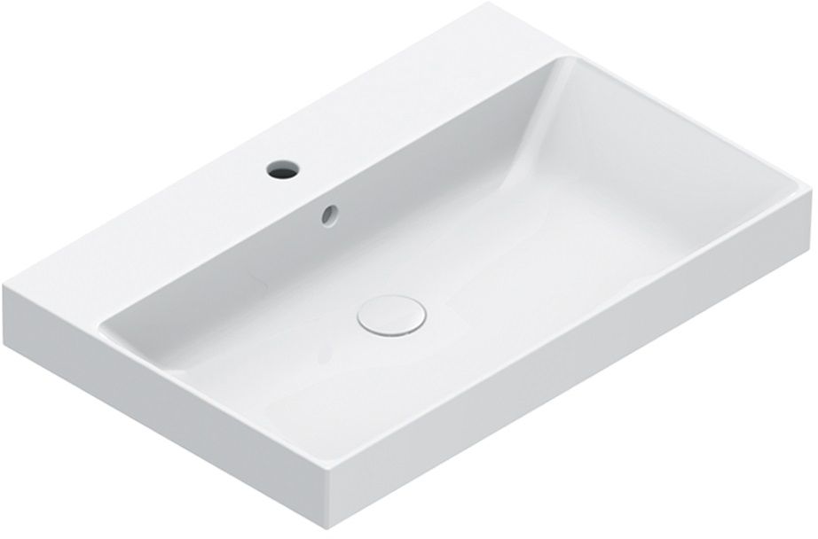 Catalano Zero lavabo 75x50 cm rectangular sobre encimera blanco 0120751001