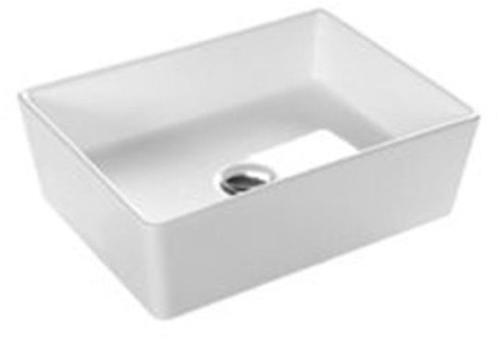 Hatria Happy Hour lavabo 50x38 cm rectangular sobre encimera blanco 00YXSQ01