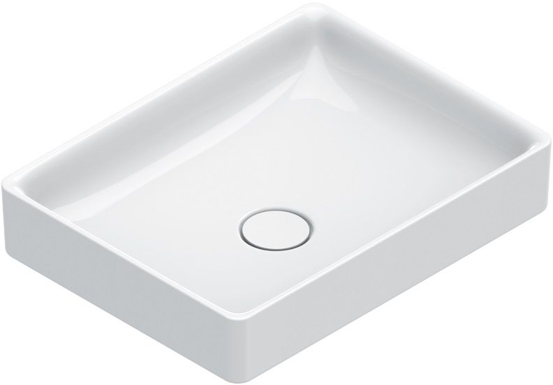 Catalano Green lavabo 50x38 cm rectangular sobre encimera blanco 0422500001