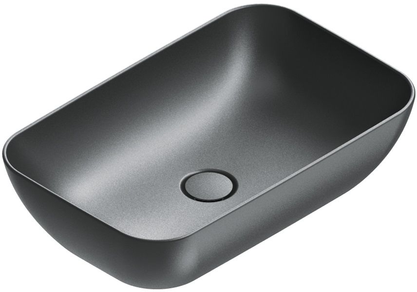 Catalano Green lavabo 60x38 cm rectangular sobre encimera negro 0422610022