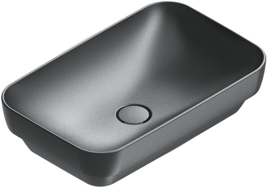 Catalano Green lavabo 60x38 cm rectangular empotrado negro 0424600022