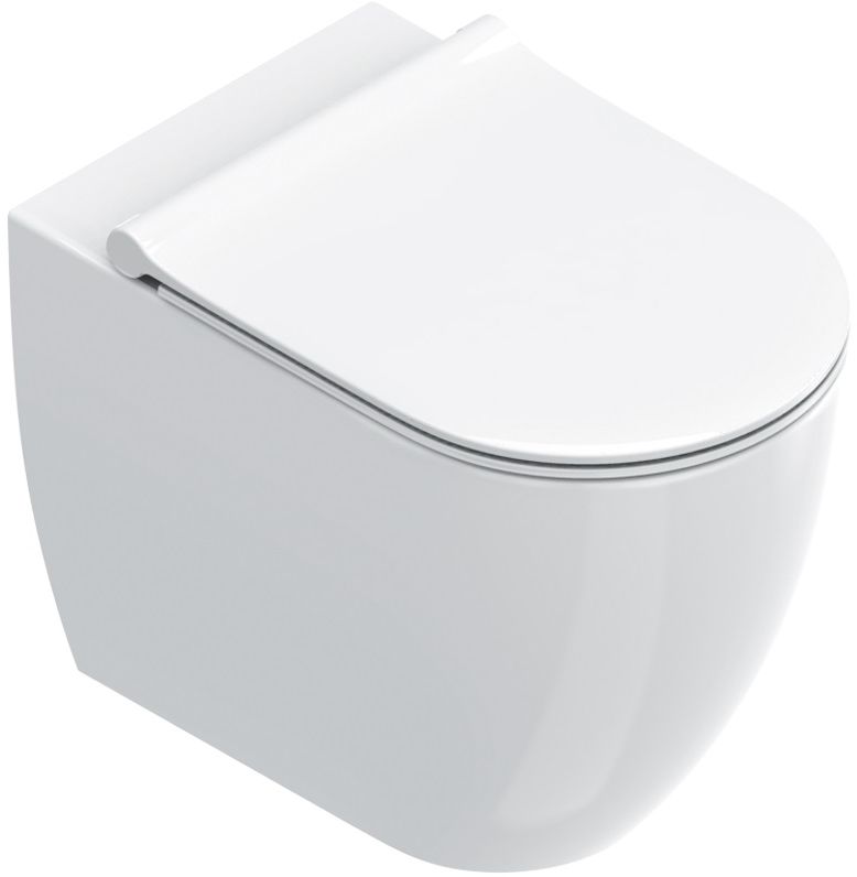 Catalano Sfera taza de inodoro de pie sin reborde blanco brillante 0514550001