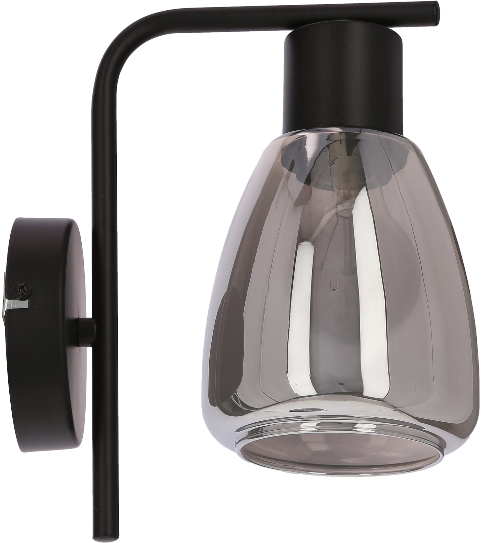 Candellux Moldo lámpara de pared 1x40 W negro-ahumado 21-35097