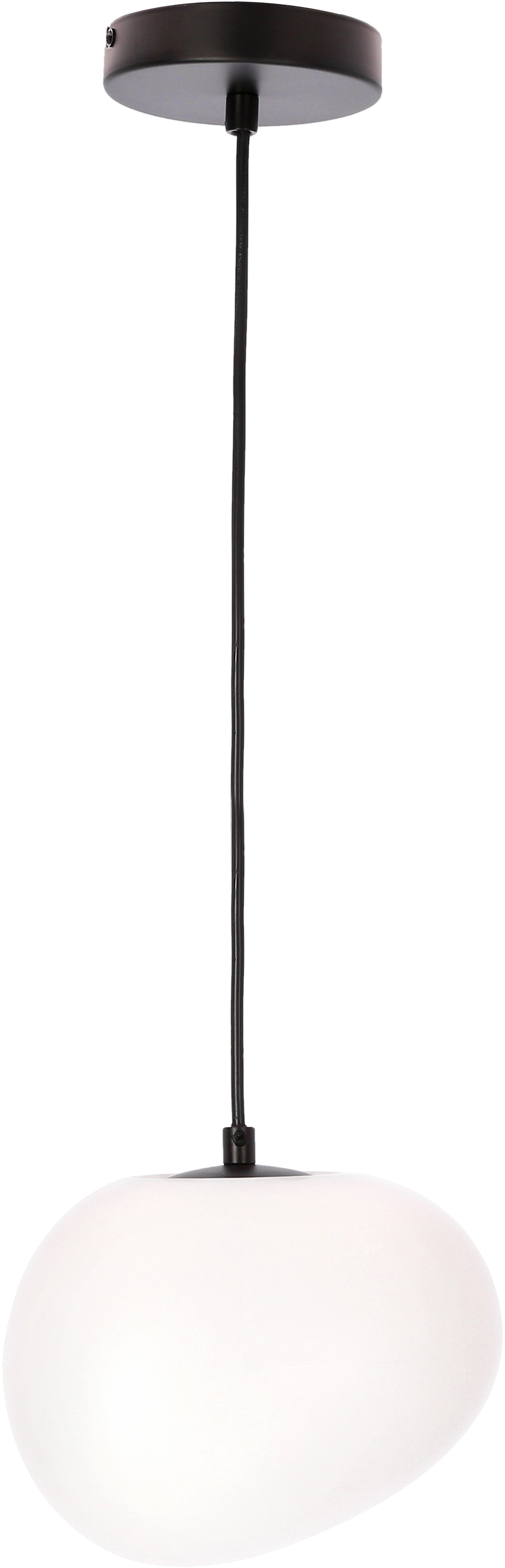 Candellux Stones lámpara colgante 1x40 W blanco-negro 31-35127