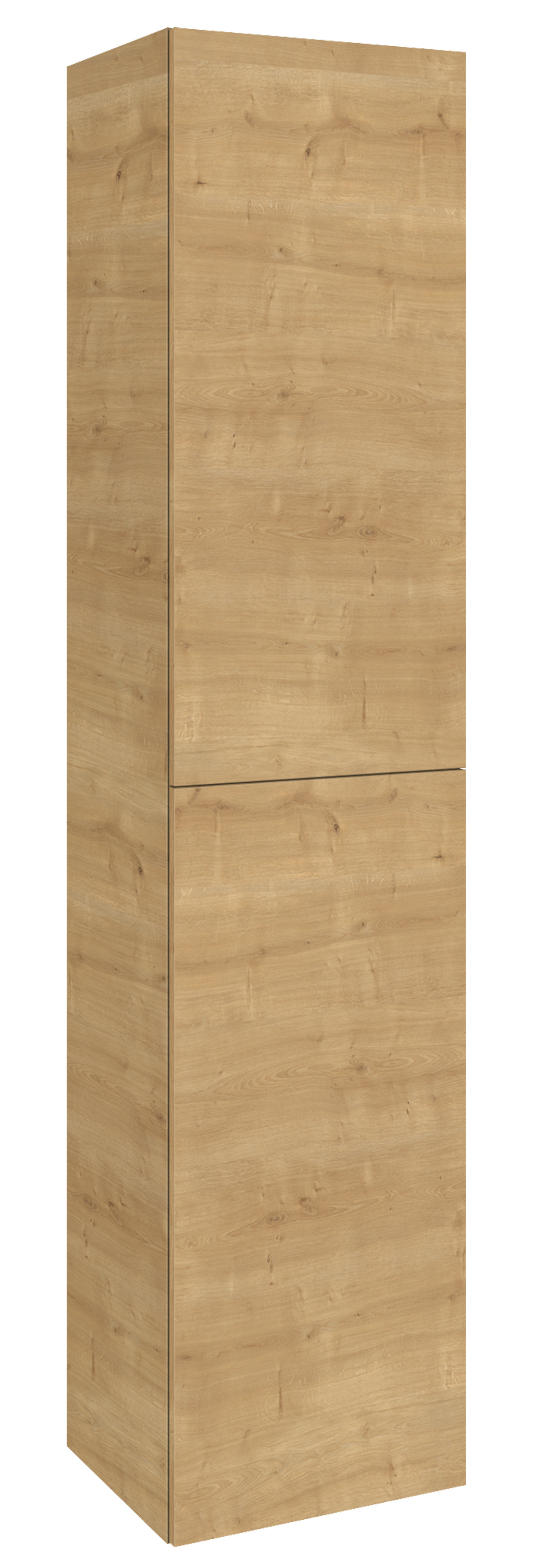 Roca Extra armario 40x35.2x180 cm suspendido, lateral roble A857956464