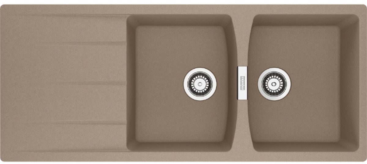 Franke Centro fregadero de granito 116x50 cm marrón 114.0710.233