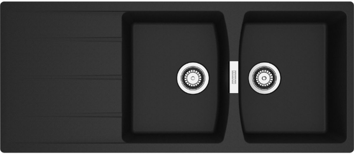 Franke Centro fregadero de granito 116x50 cm negro 114.0710.230