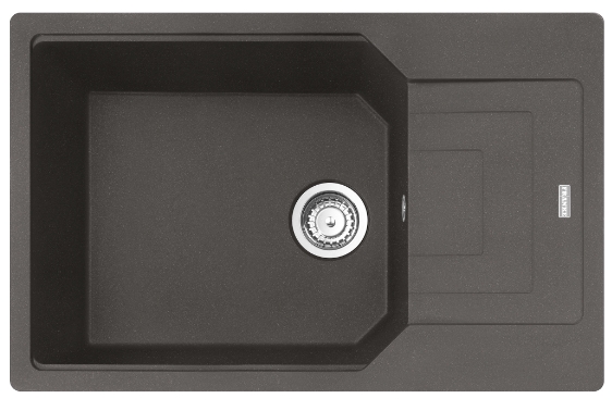 Franke Urban fregadero de granito 78x50 cm gris/grafito/ónix 114.0716.364