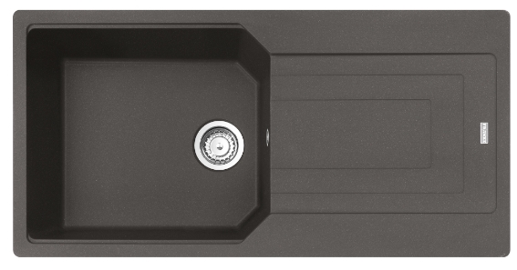 Franke Urban fregadero de granito 100x50 cm gris/grafito/ónix 114.0716.366