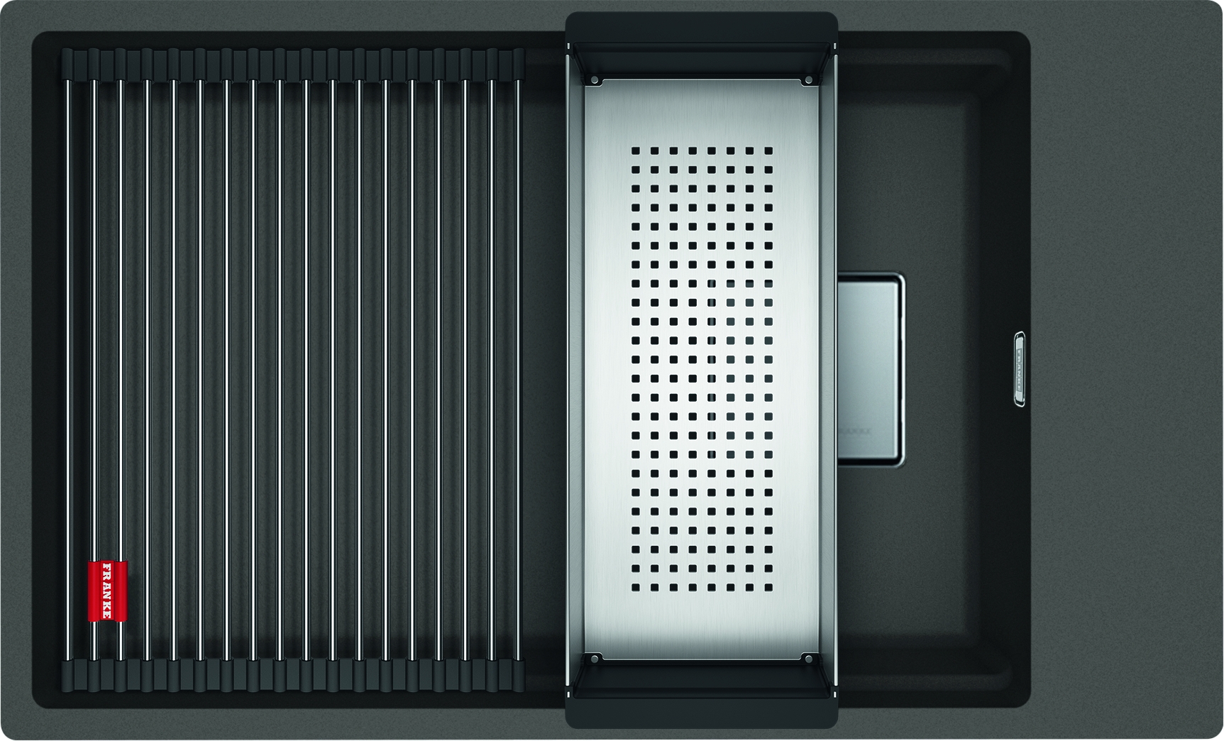 Franke Kanon fregadero de granito 76x46 cm gris/grafito/ónix 125.0714.194