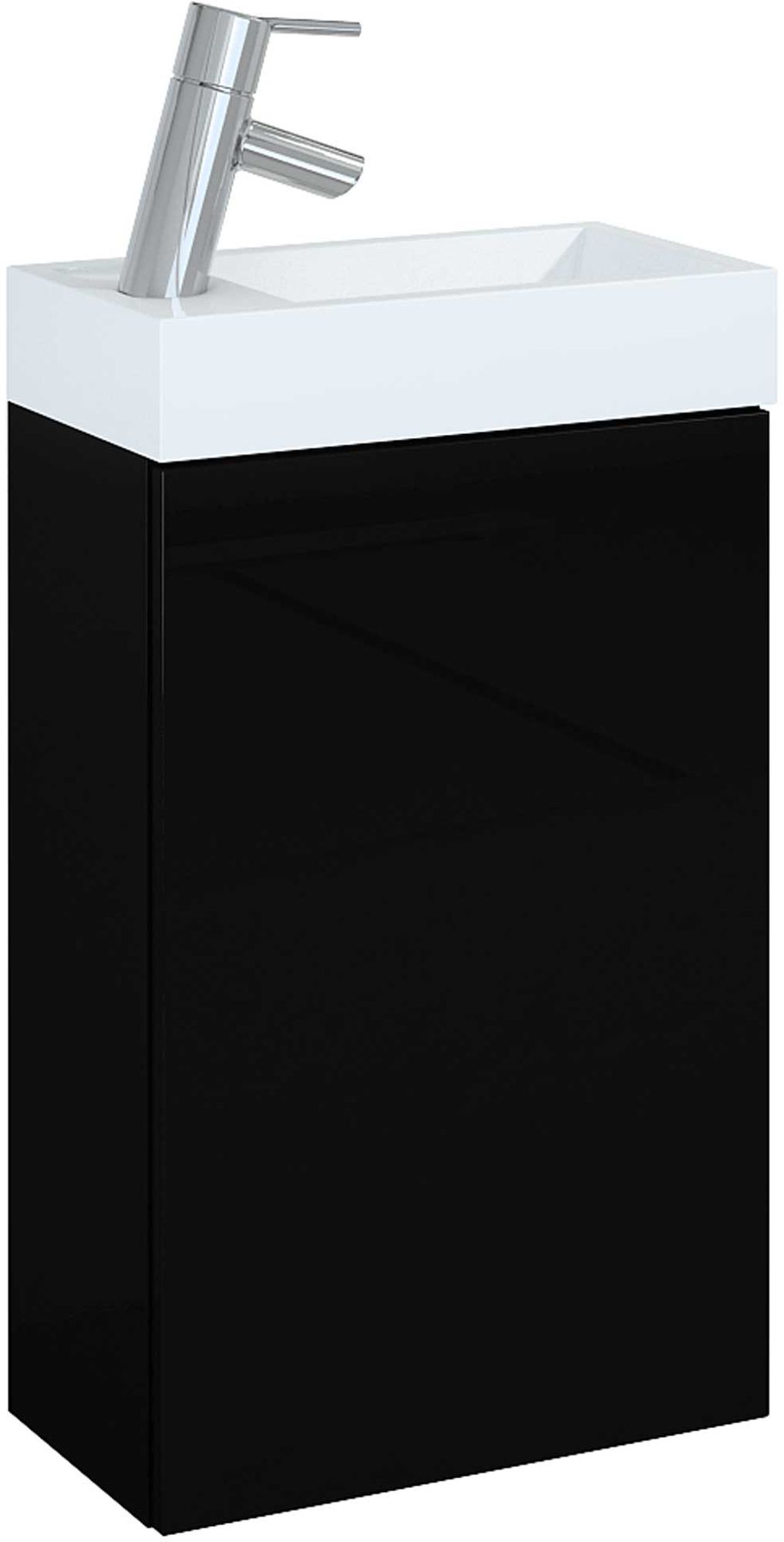 Elita Young Basic lavabo con mueble 40.2 cm negro RE163070003510