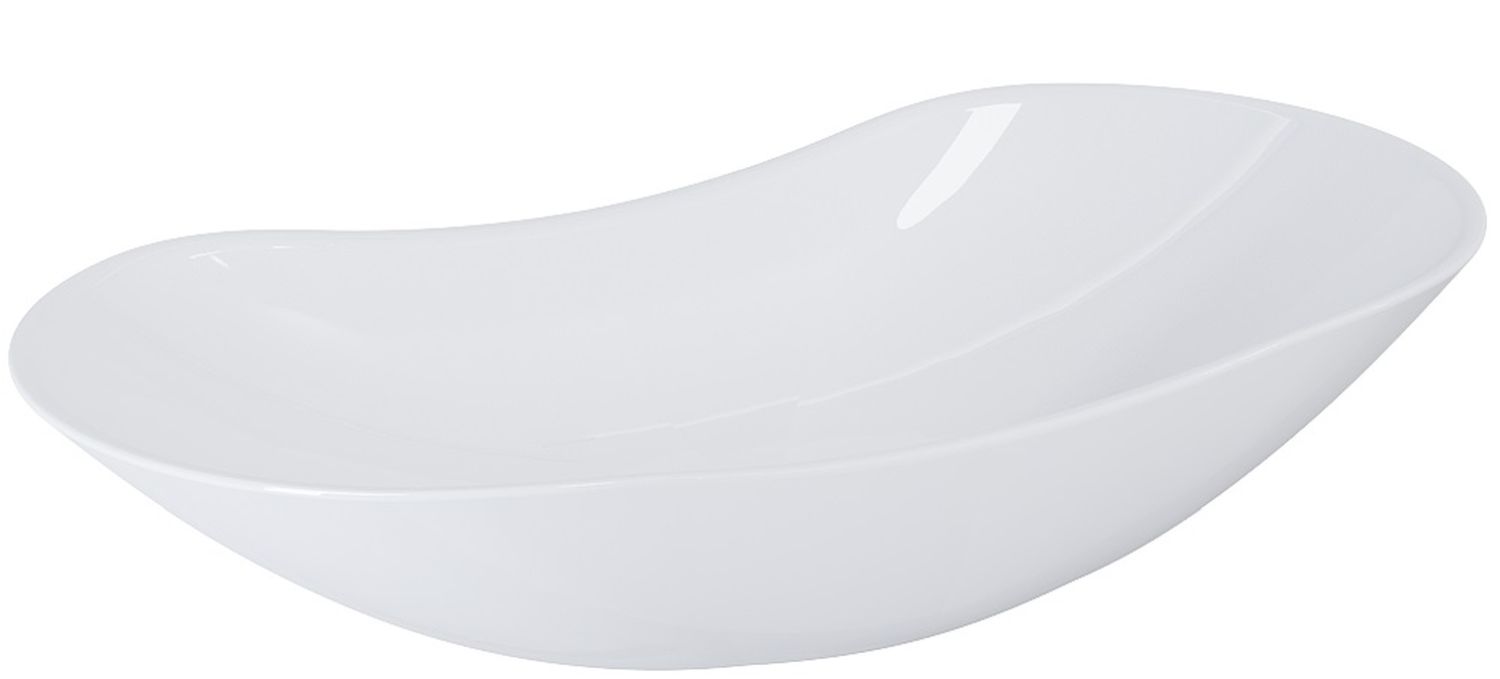 Elita Piato lavabo 73x38 cm oval sobre encimera blanco brillante RE040730128060