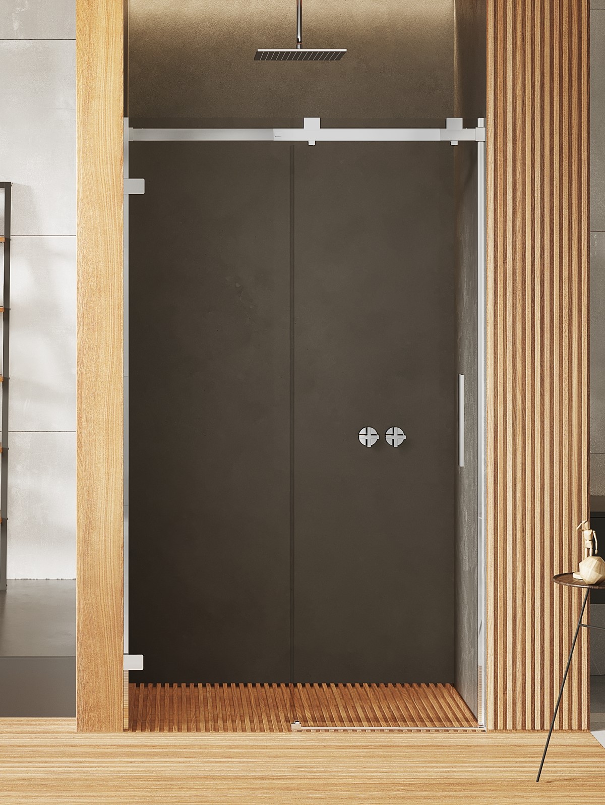 New Trendy Softi X puerta de ducha 100 cm corredera cromo brillante/vidrio transparente EXK-5247