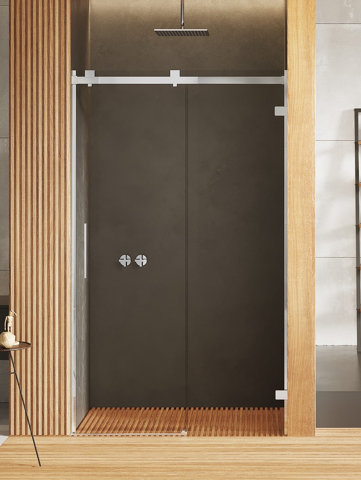 New Trendy Softi X puerta de ducha 170 cm corredera cromo brillante/vidrio transparente EXK-5262