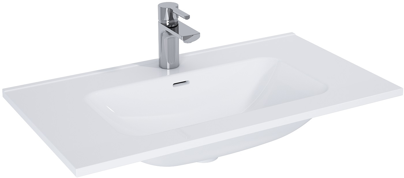 Elita Skappa lavabo 80.8x46 cm rectangular para mueble blanco RE040803068060